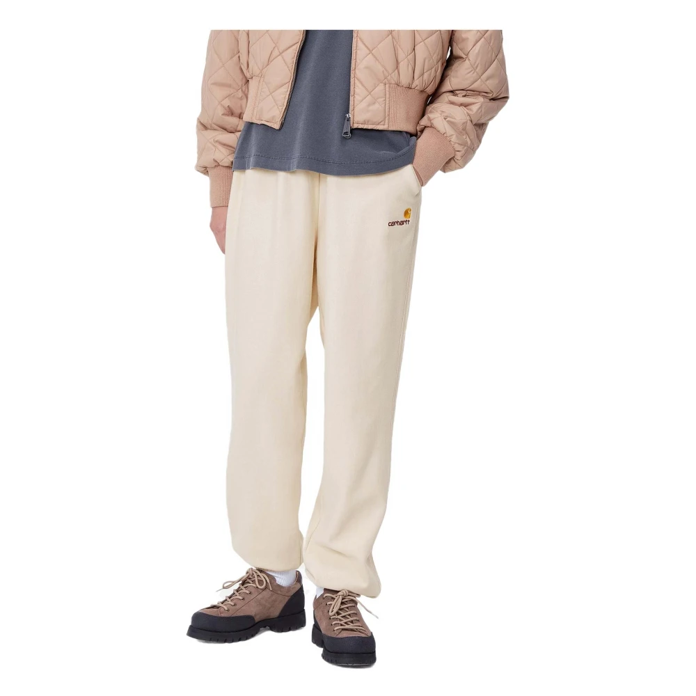 Carhartt WIP Amerikaanse Script Lange broek White Dames