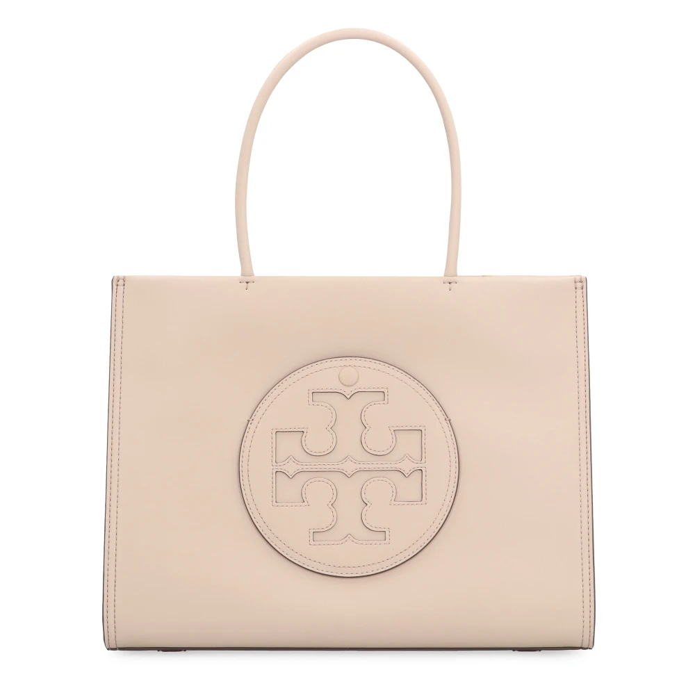 TORY BURCH Veganistische leren tote tas met handvatten Beige Dames