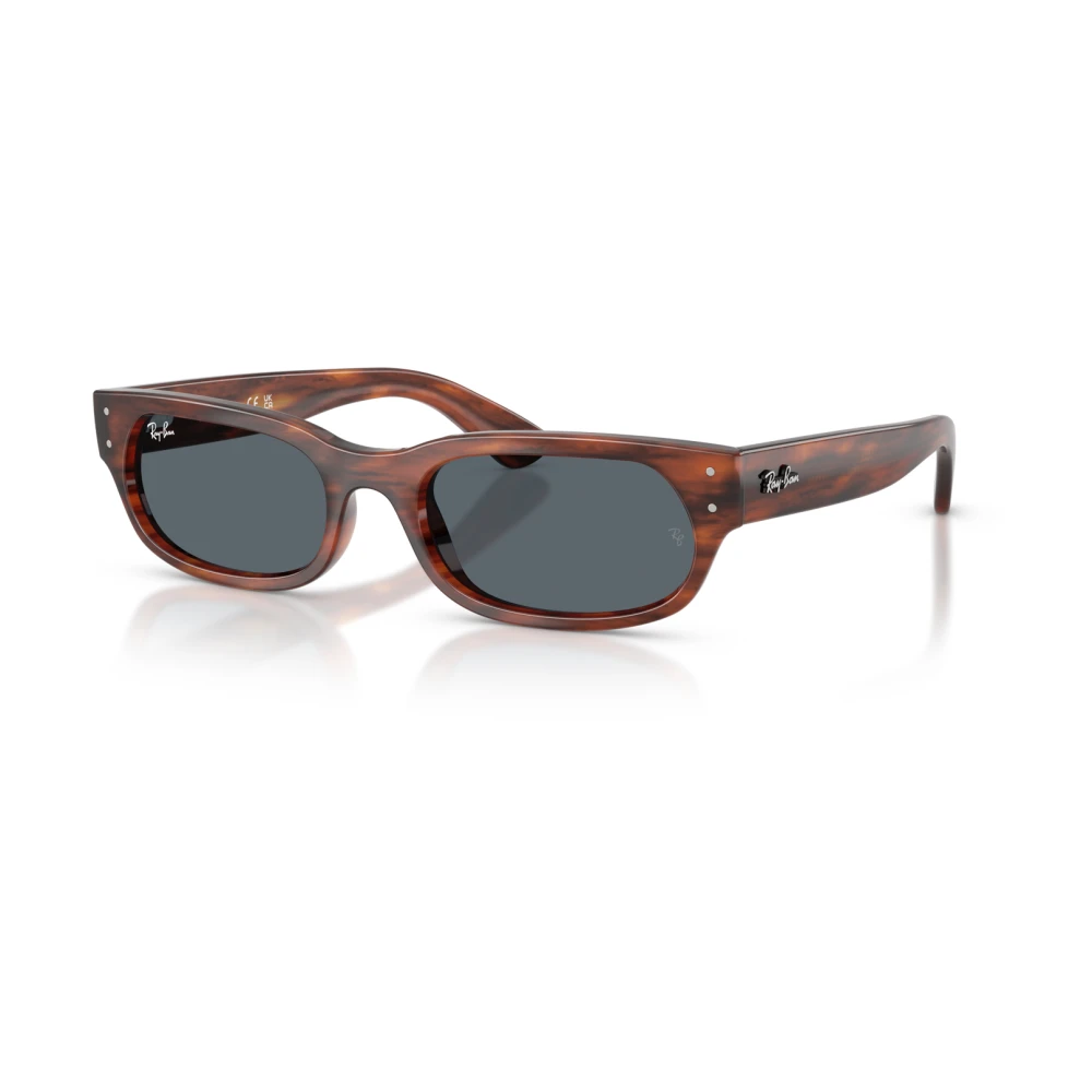 Ray-Ban Sunglasses - Striped Havana Frame Blue Lenses 54-20, RB2236 - Image 3
