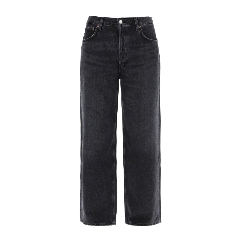 Agolde Ultra-ontspannen Baggy Jeans in Gewassen Zwart Black Heren