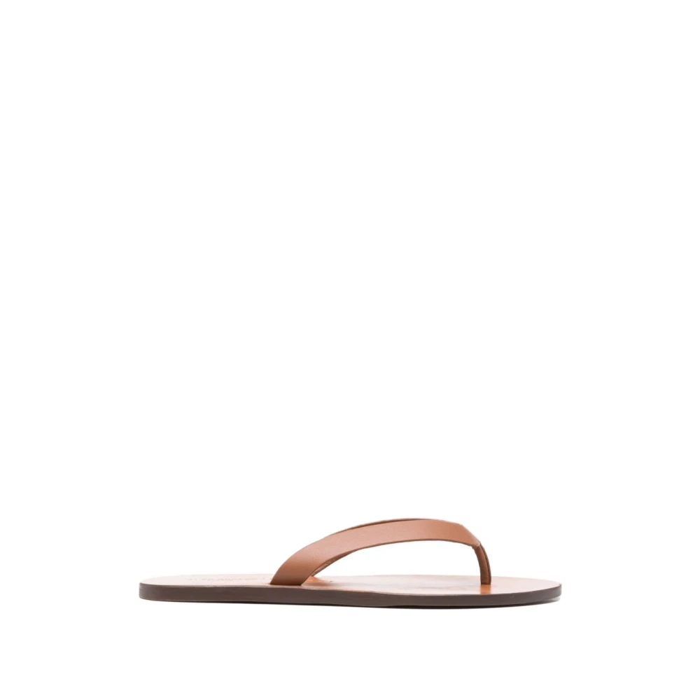 Manebí Women's Brown Flip Flops, 4 Uk, Leather Thong Sandals