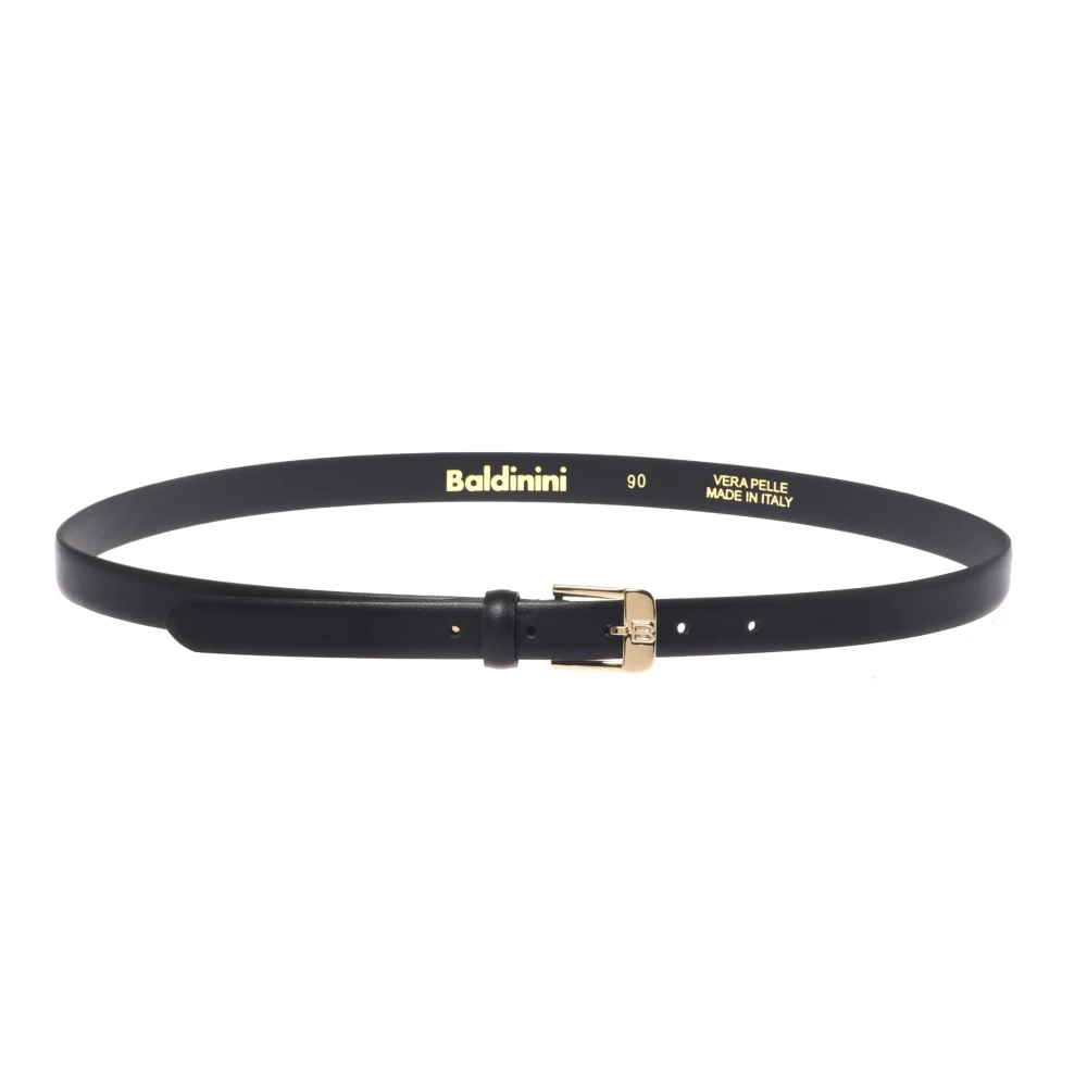 Baldinini Women's Black Belts, 90 Cm, Leather Belt