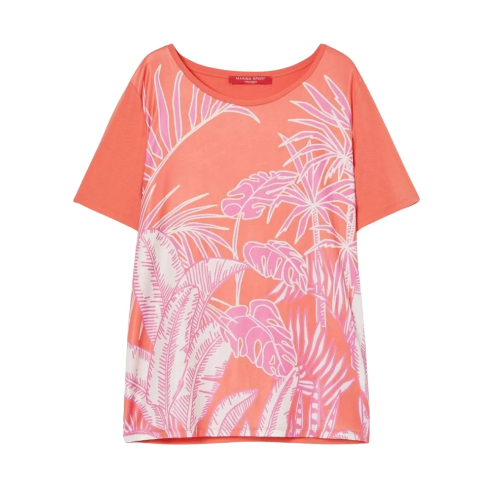 Marina Rinaldi Kleurrijk Tweedelig T-Shirt UBI Orange Dames
