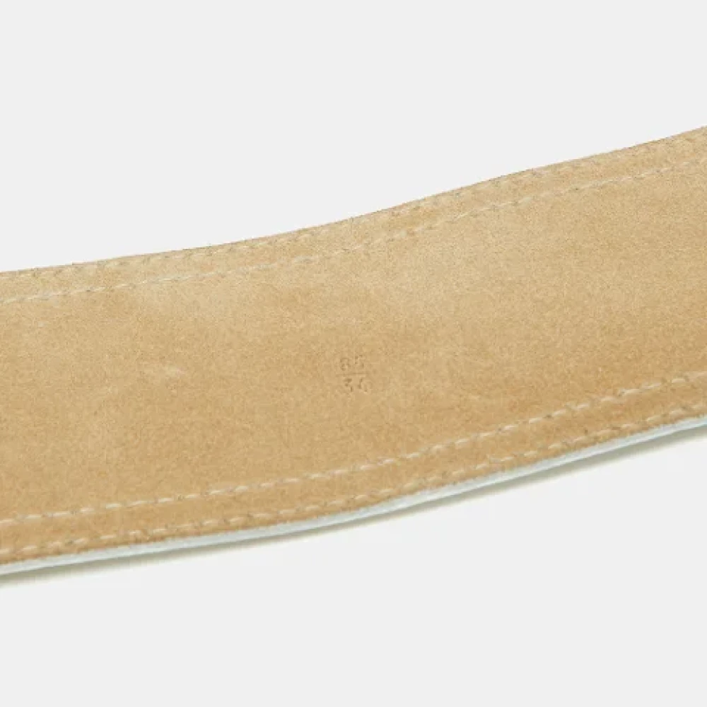 Miu Pre-owned Leather belts White Dames