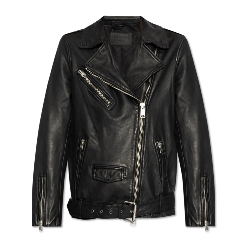 Allsaints Damen Schwarz Jacken, K, Lgröße: