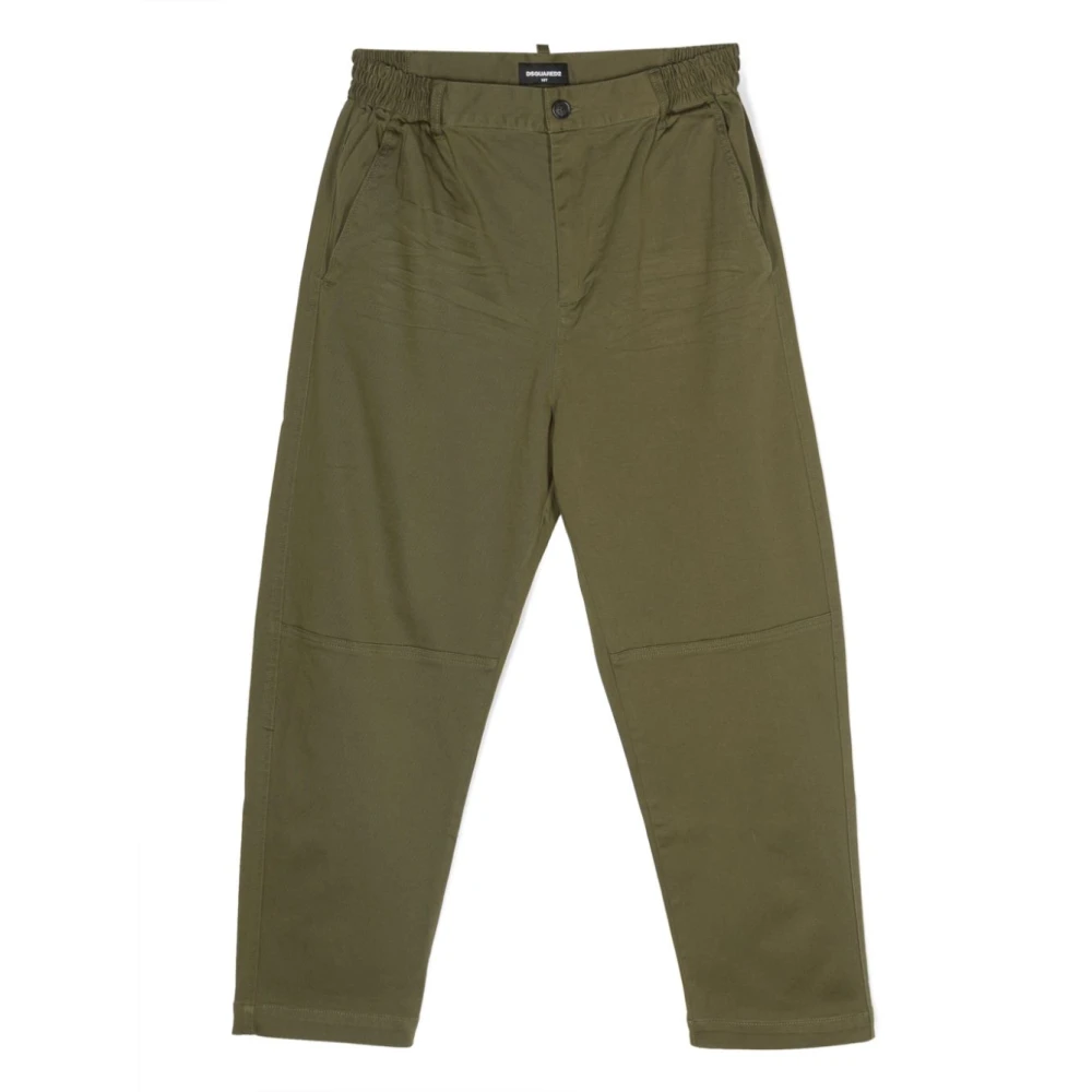 Dsquared2 Boys Green Trousers, 14 Y, Trousers - Stylish Model
