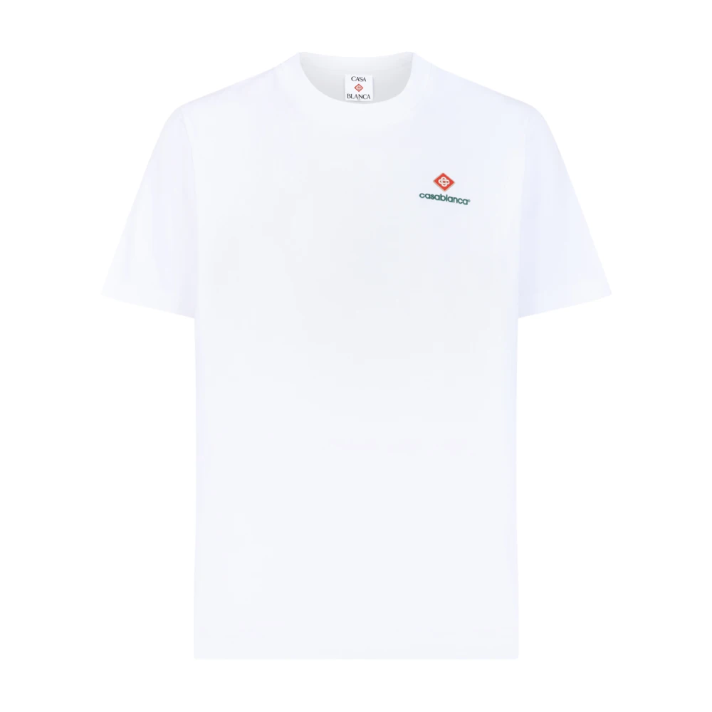 Casablanca , T-Shirts, Male, White, Xl, Sport Type Short Sleeve T-Shirt
