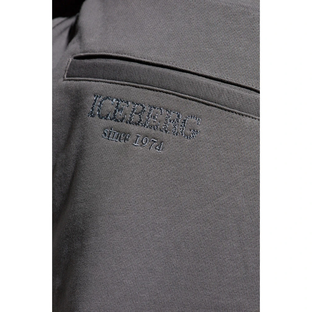 Iceberg Sweatpants Gray Heren