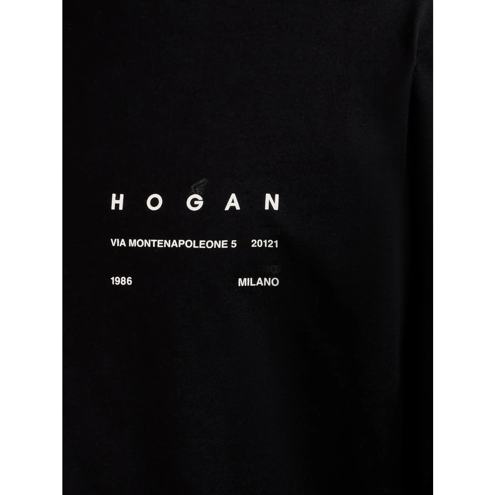 Hogan Zwart T-shirt Black Dames