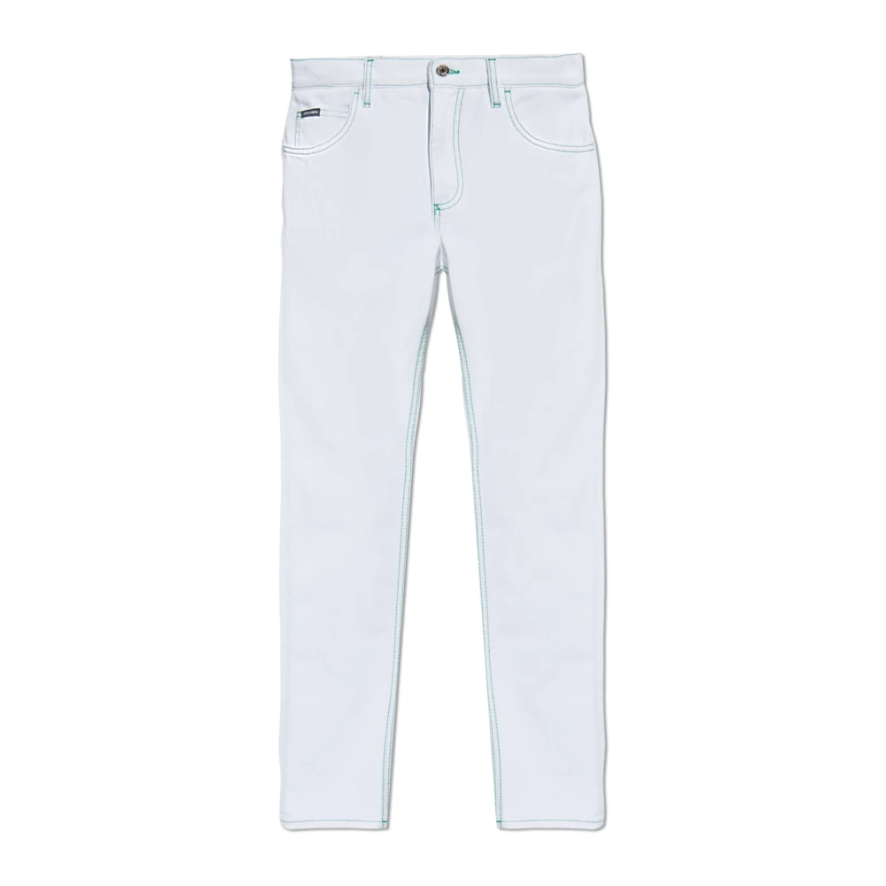 Dolce & Gabbana Regular Fit Jeans White Heren