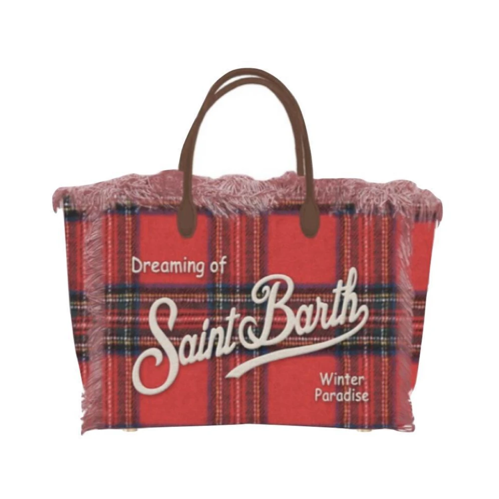 MC2 Saint Barth Tartan Colette Tas Red Dames
