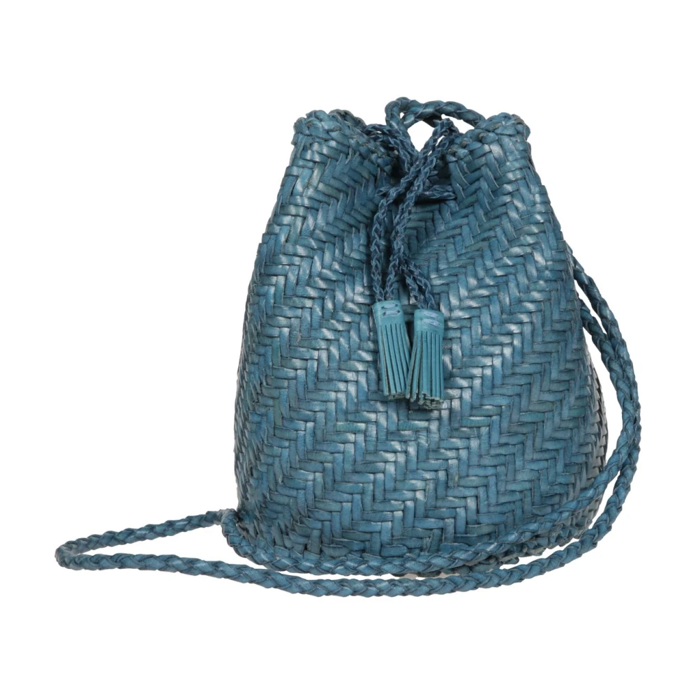 Dragon Diffusion Stijlvolle Leren Tas voor Dagelijks Gebruik Blue Dames