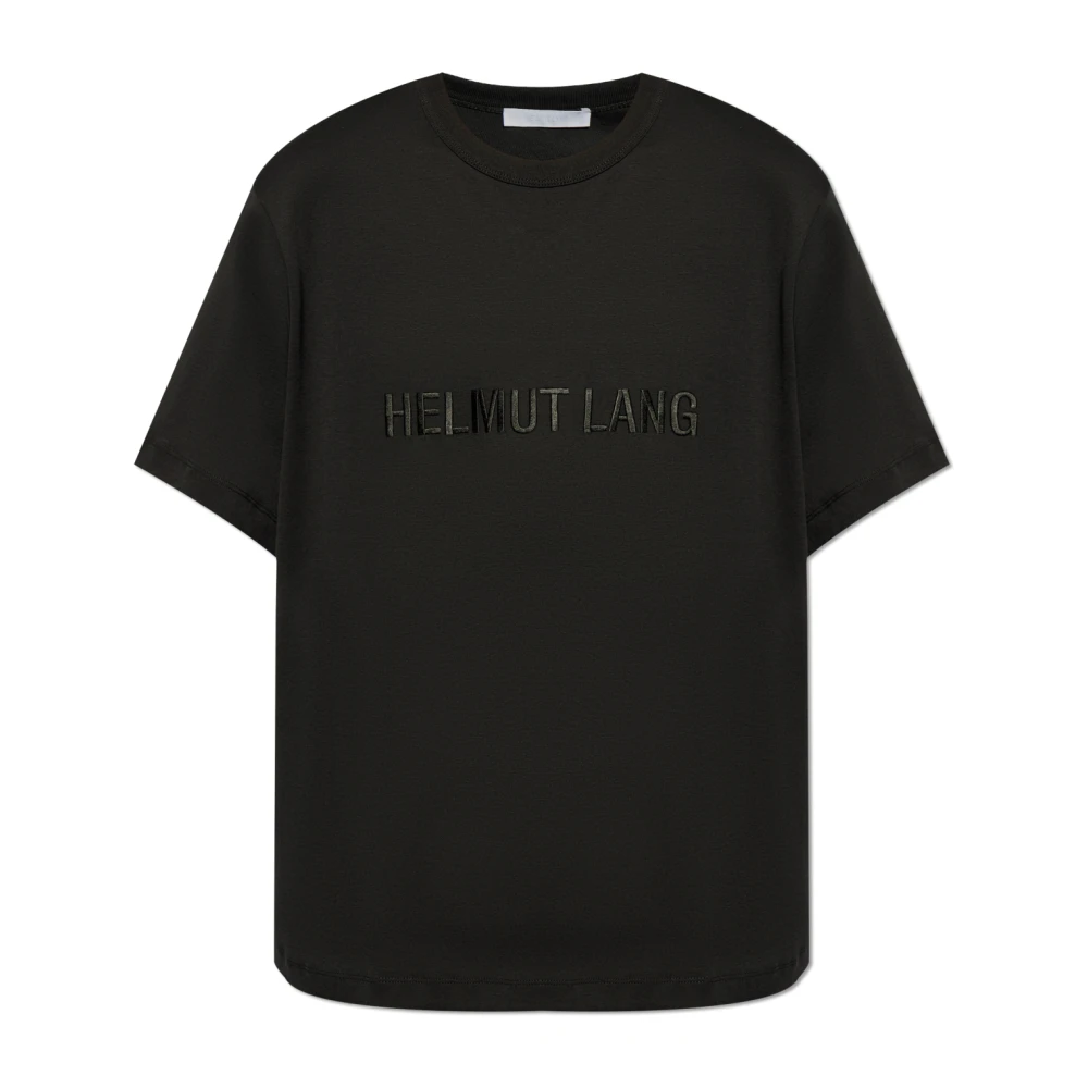 Helmut Lang T-shirt met logo Black Heren