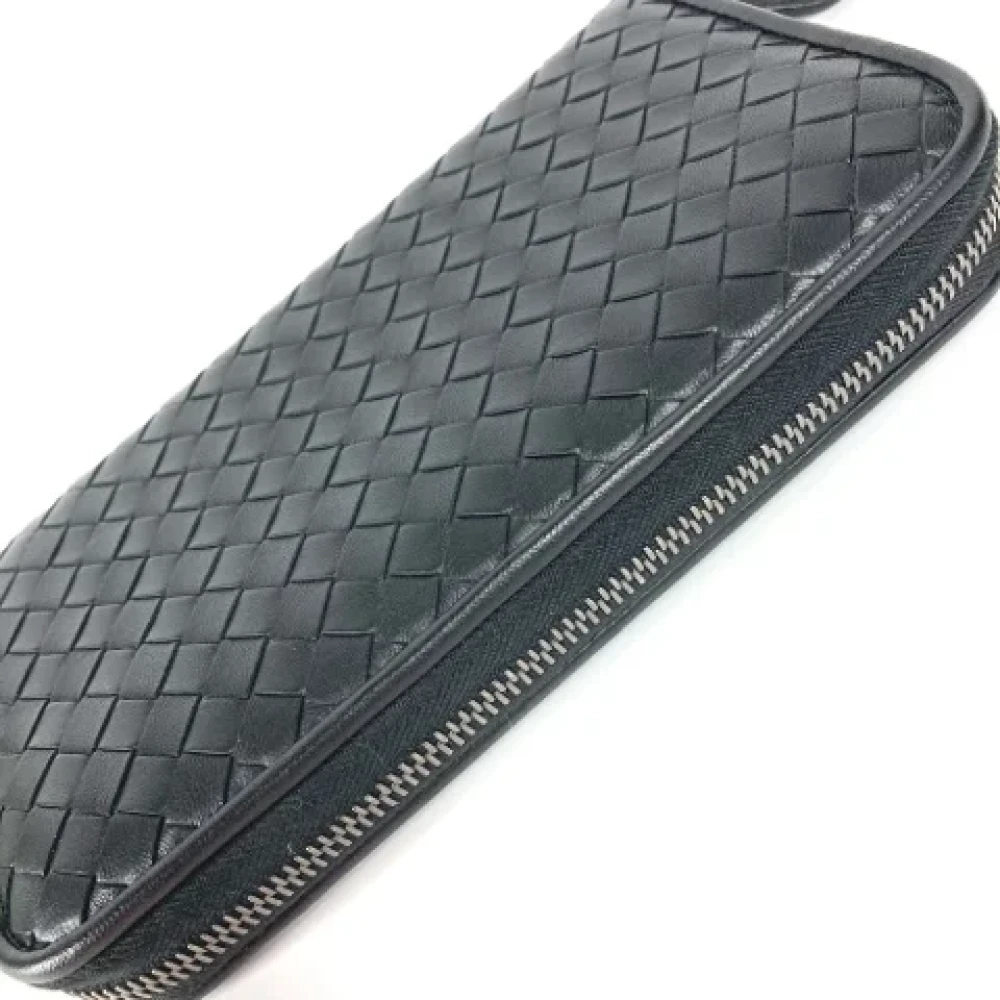 Bottega Veneta Vintage Pre-owned Leather wallets Black Dames