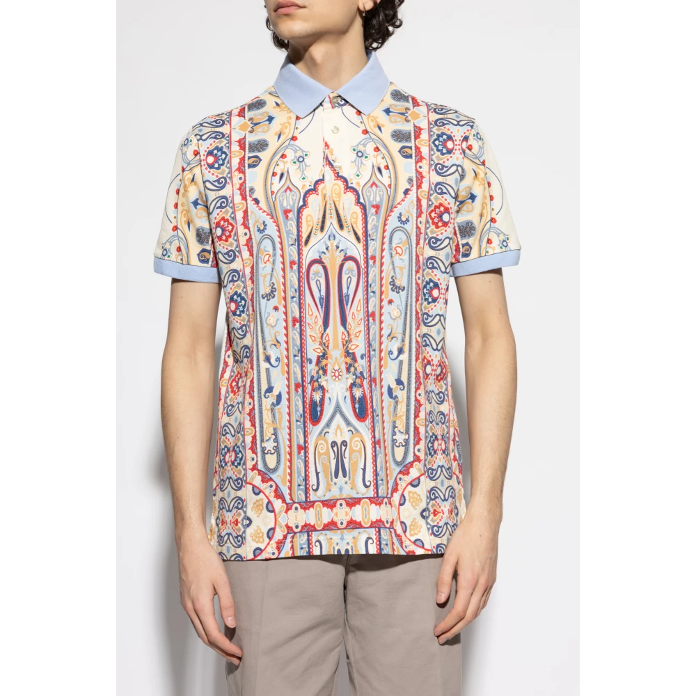 ETRO Polo met patroon in Multicolor Heren