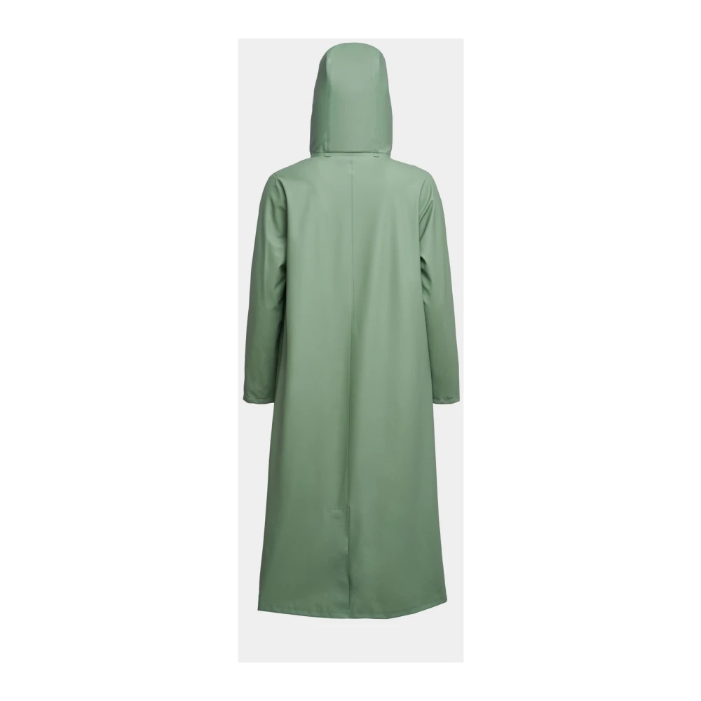 Stutterheim Lichtgewicht Rits Knielange Regenjas Green Dames