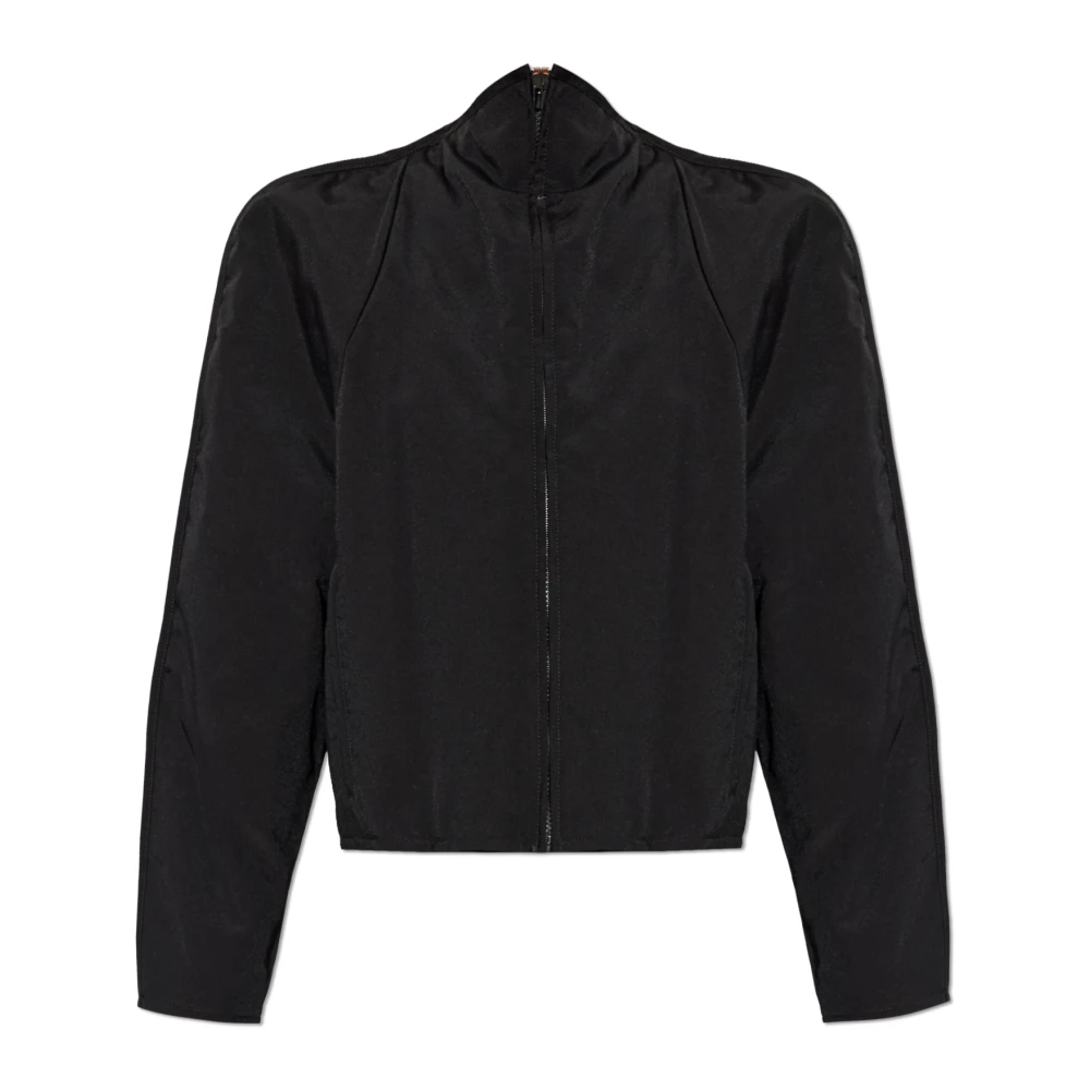 Mm6 Maison Margiela Damen Schwarz Jacken, K, Sgröße: