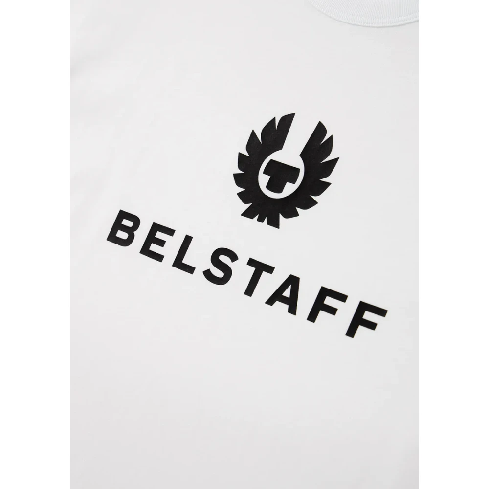 Belstaff Phoenix Logo Katoenen T-Shirt White Heren