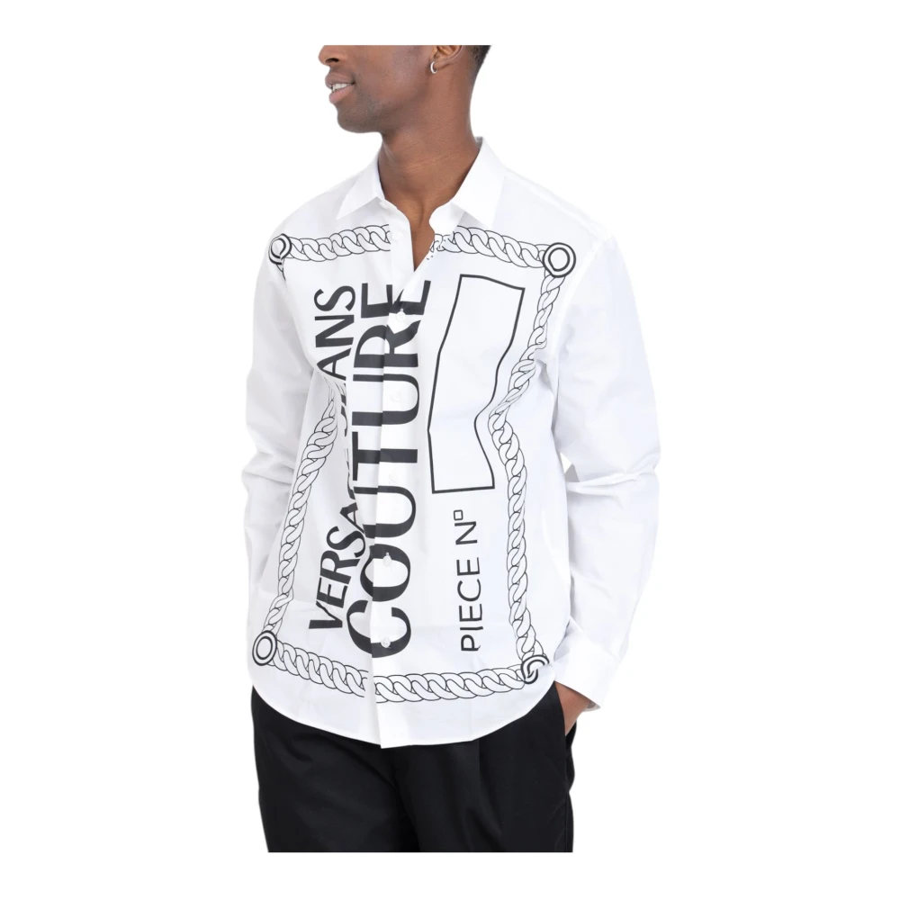 Versace Jeans Couture Lange mouwen overhemd White Heren