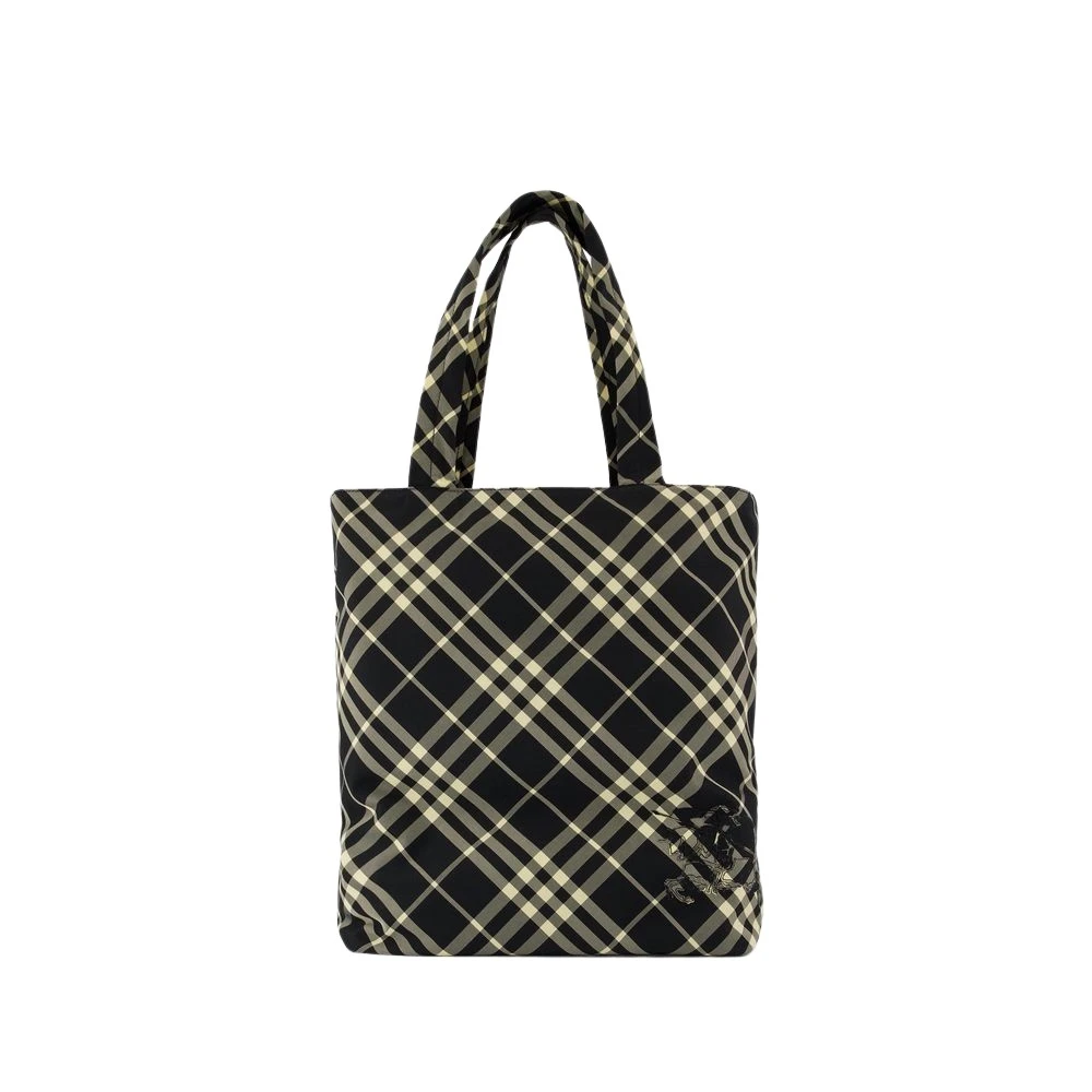 Burberry Zwarte Synthetische Shopper Tas met Top Handvatten Black Unisex
