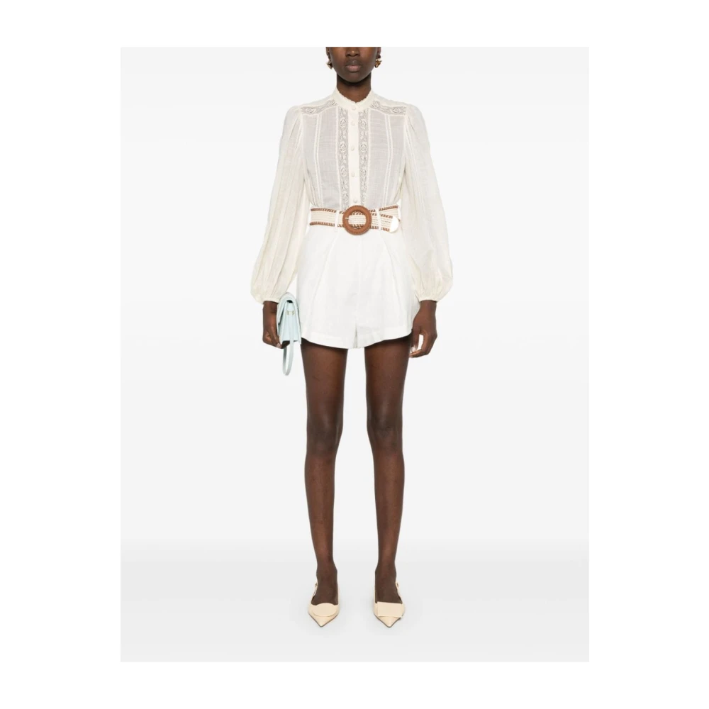 Zimmermann Trim Shirt voor Stijlvolle Look Beige Dames