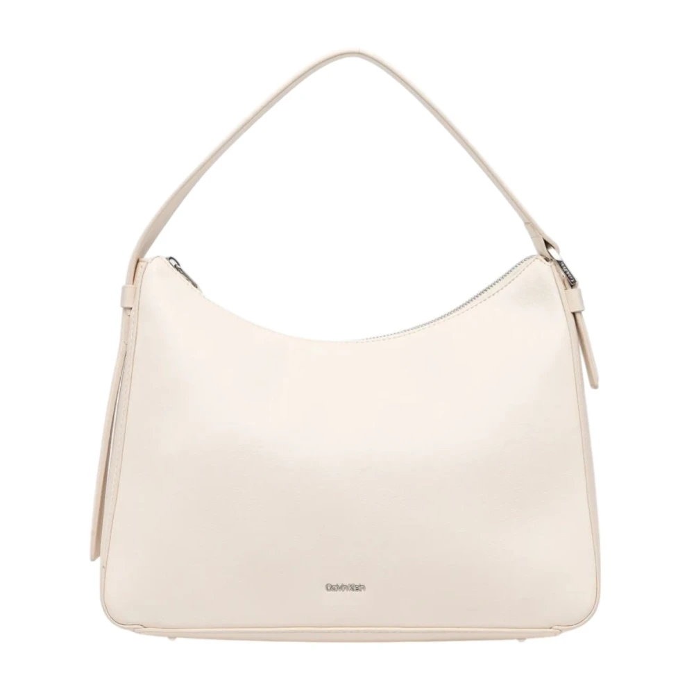 Calvin Klein Witte Rits Handtas Lente Zomer Vrouwen White Dames