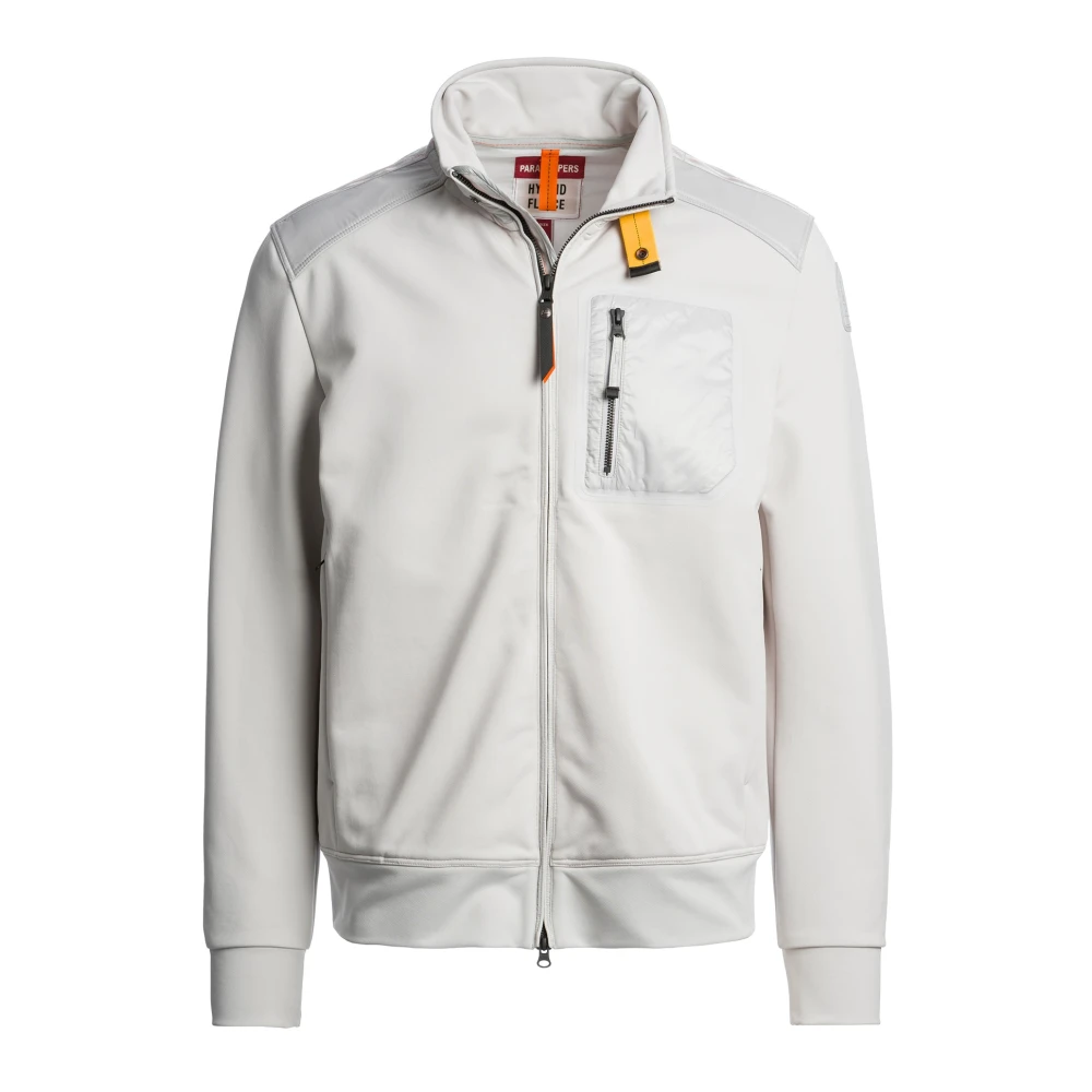 Parajumpers London Hybridjas French-Terry-Fleece White Heren