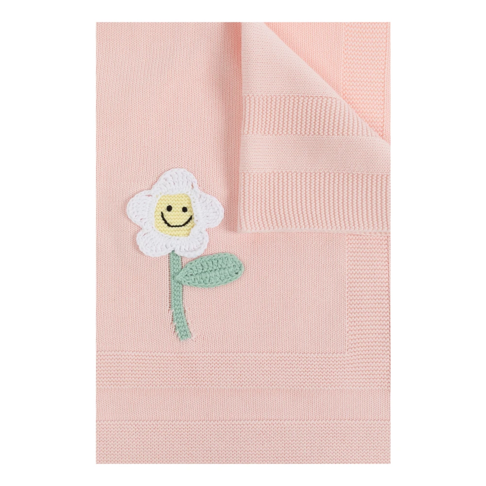 Stella Mccartney Geborduurd Deken Pink Unisex