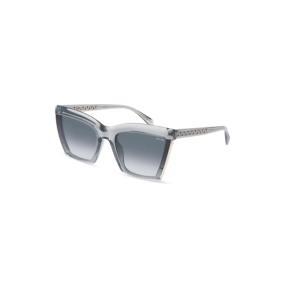 Police Women's Gray Acetate Frame Sunglasses With Gradient Lenses