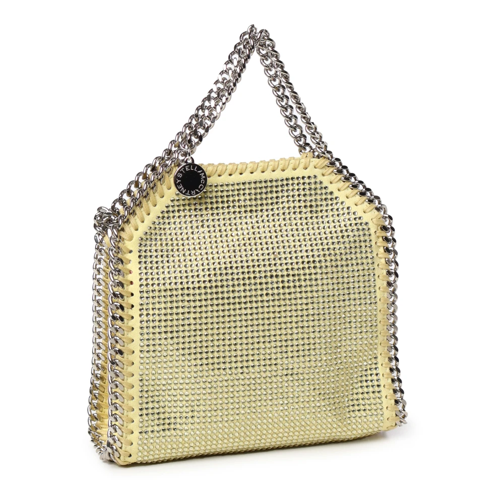 Stella Mccartney Gele Kristal Ketting Schoudertas Yellow Dames