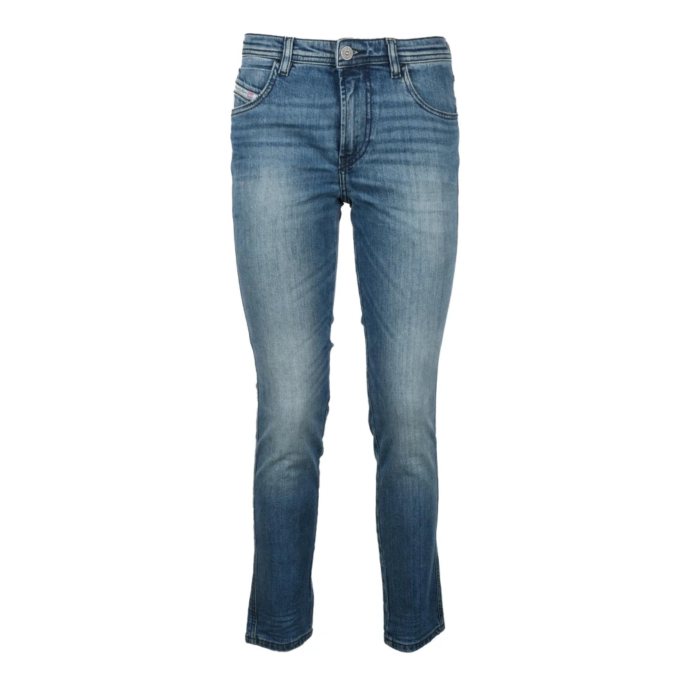 Diesel Katoen Elastaan Jeans Blue Dames