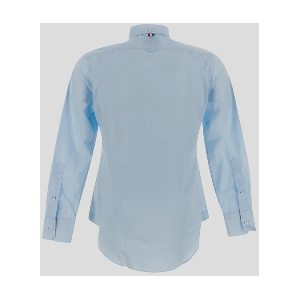 Thom Browne Klassiek Katoenen Overhemd Blue Heren