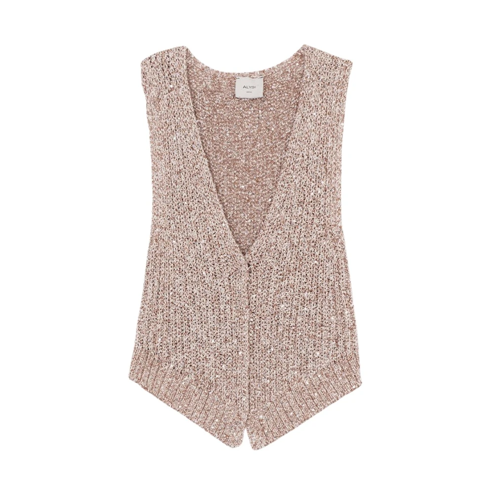Alysi - Jackets > Vests - Brown - Alysi - Modalova