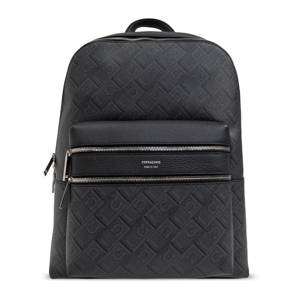 Salvatore Ferragamo Rugzak met monogram Gray Heren