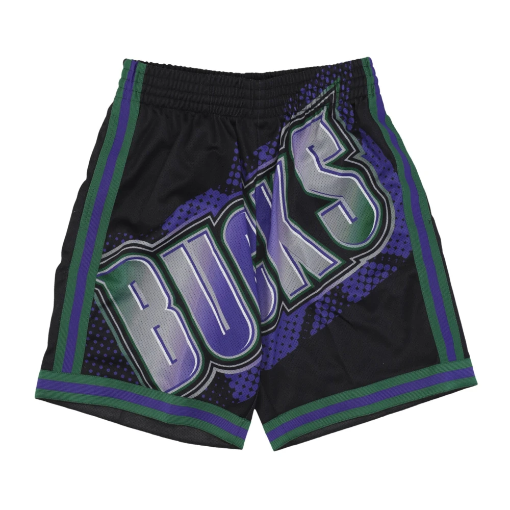 Mitchell & Ness Multicolor Training, Male, Xl, Nba Big Face Basketball Shorts