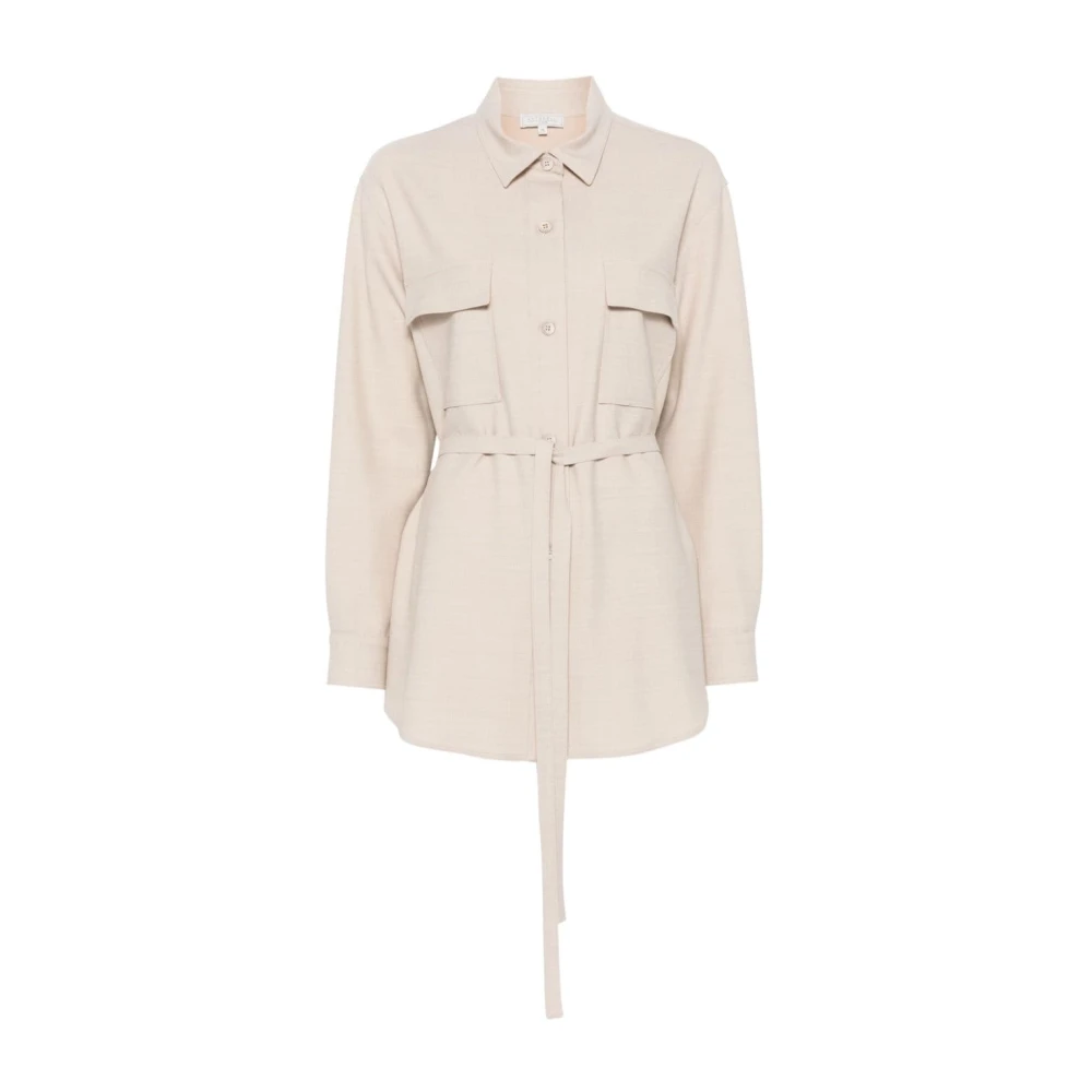 Antonelli Firenze Mélange Finish Overhemd met Riem White Dames