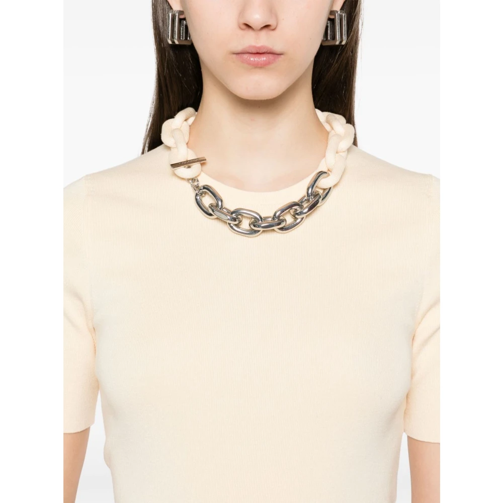 Paco Rabanne Beige T-shirts en Polos Collectie Beige Dames