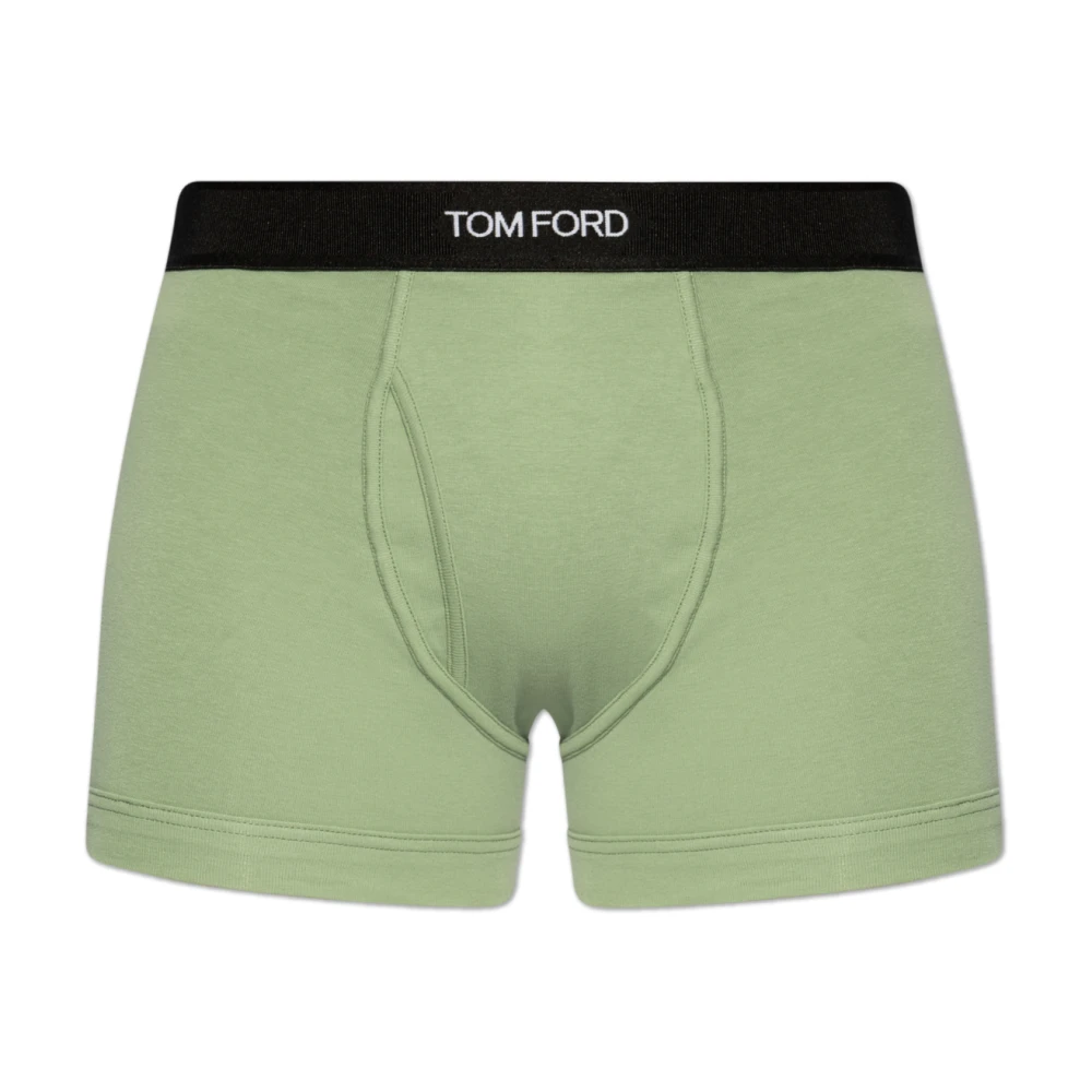 Tom Ford Bomullsboxershorts Green, Herr