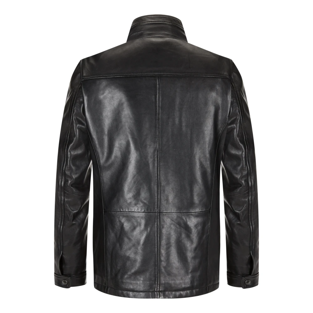Milestone Lam Kwaliteit Winterjas Black Heren