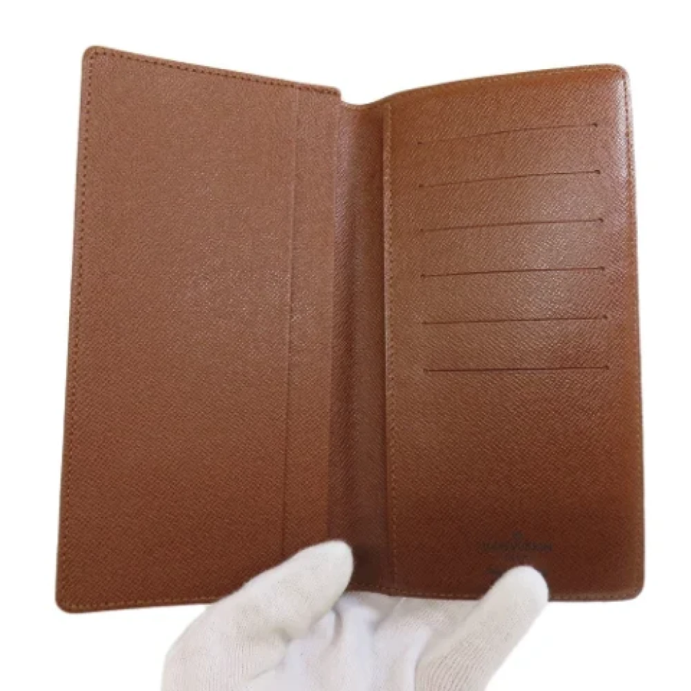 Louis Vuitton Vintage Pre-owned Canvas wallets Brown Heren