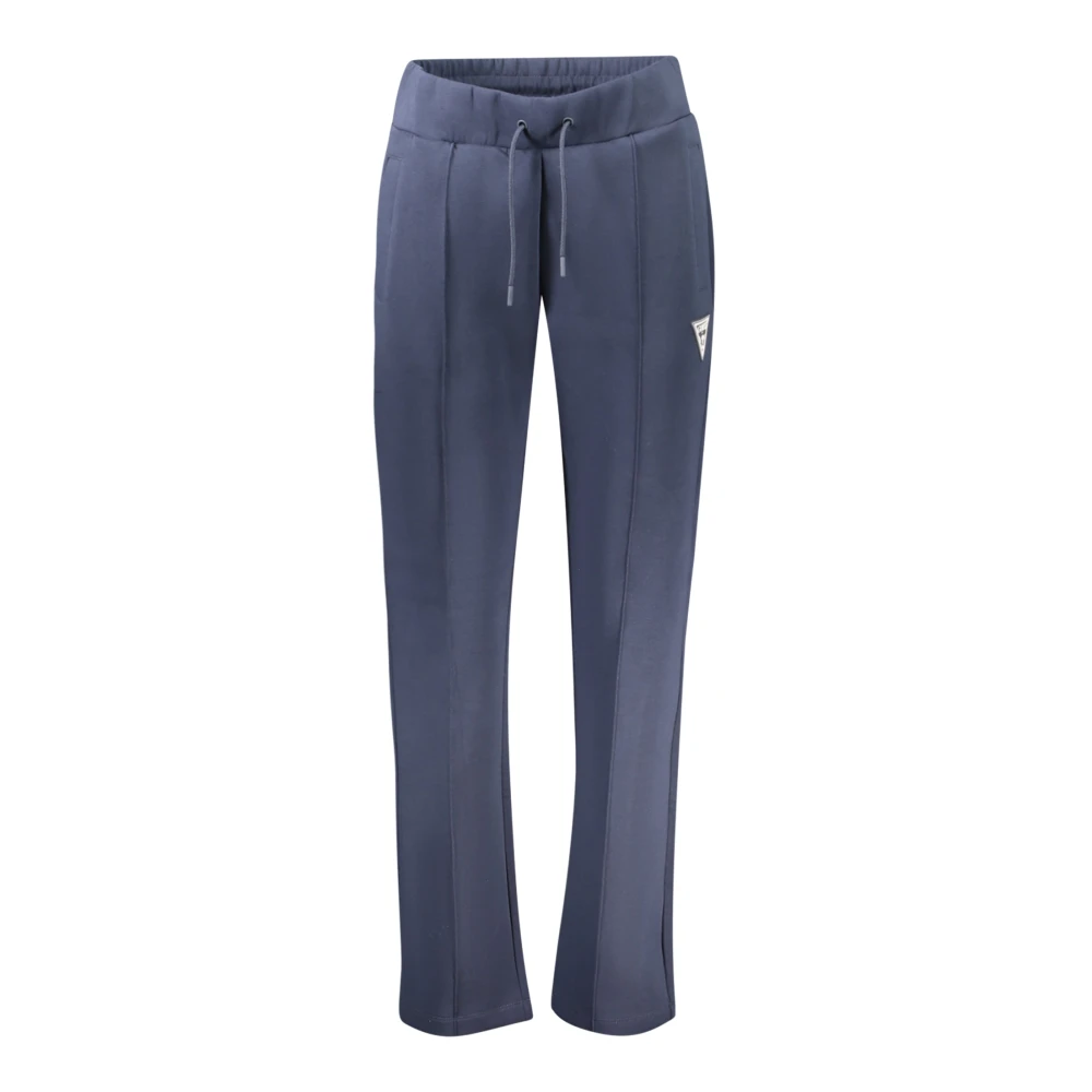 Guess Blauwe Sportieve Elastische Taillebroek met Koord Blue Dames