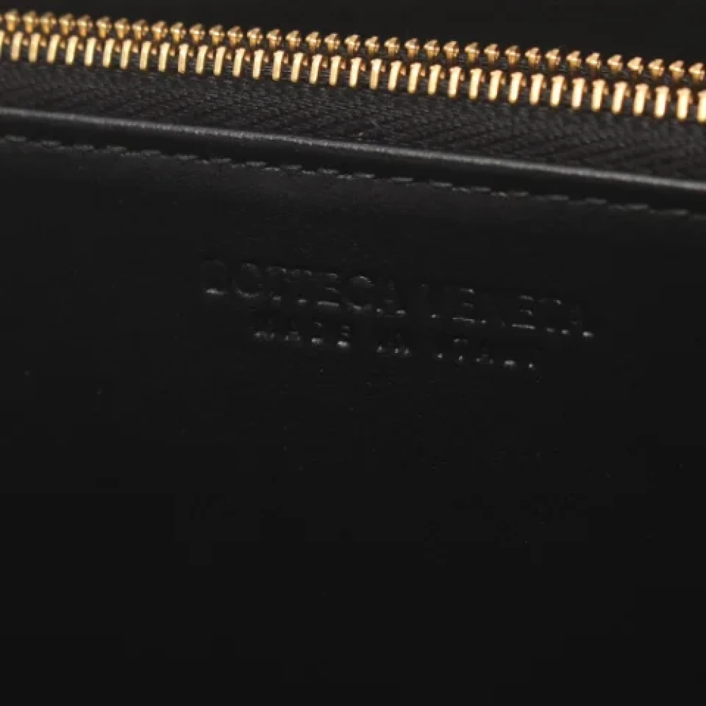 Bottega Veneta Vintage Pre-owned Leather wallets Black Dames