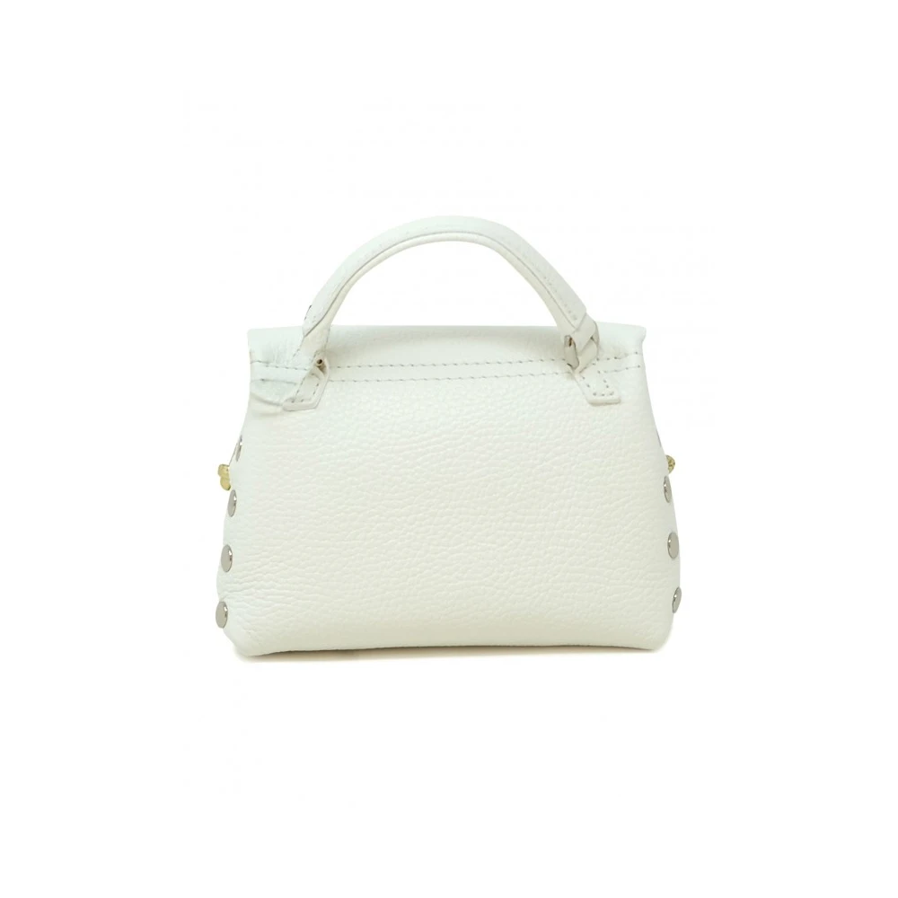 Zanellato Witte leren schoudertas White Dames