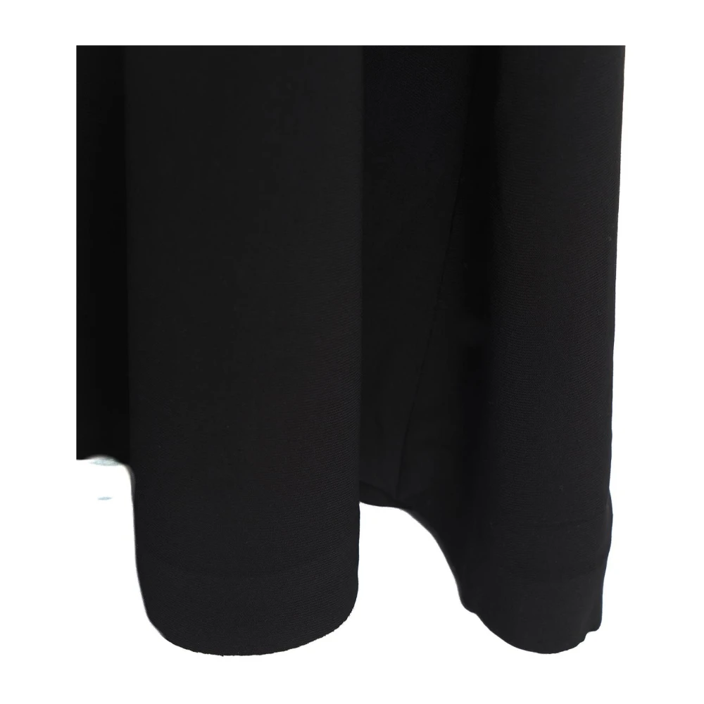 Norma Kamali Zwarte Fit and Flare Jurk Black Dames