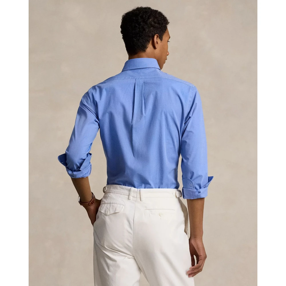 Polo Ralph Lauren Slim-Fit Stretch Popeline Overhemd Blue Heren