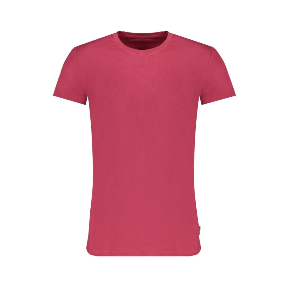 Gaudi Rode Katoenen T-Shirt Red Heren