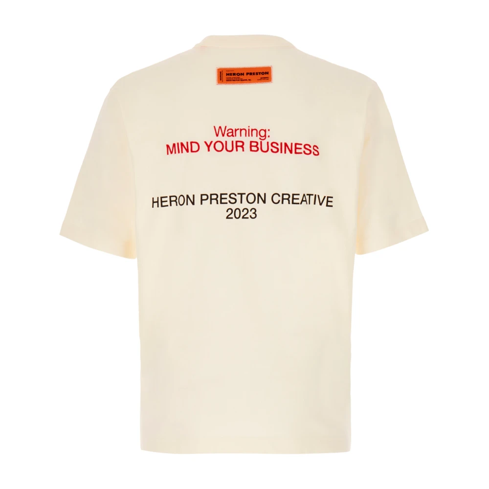 Heron Preston Klassiek T-Shirt Beige Heren