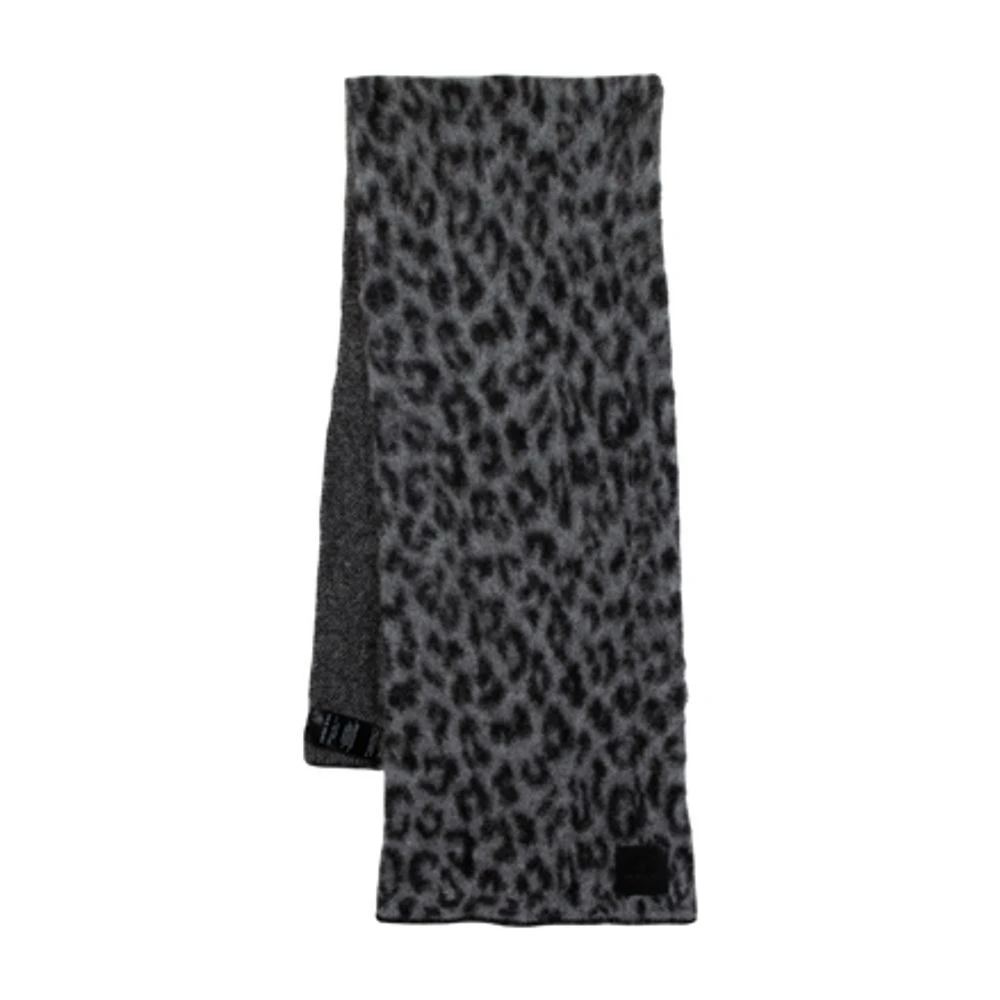 Anine Bing Women's Gray Winter Scarves, One Size, Alpaca Wool Grey Hannah Scarf