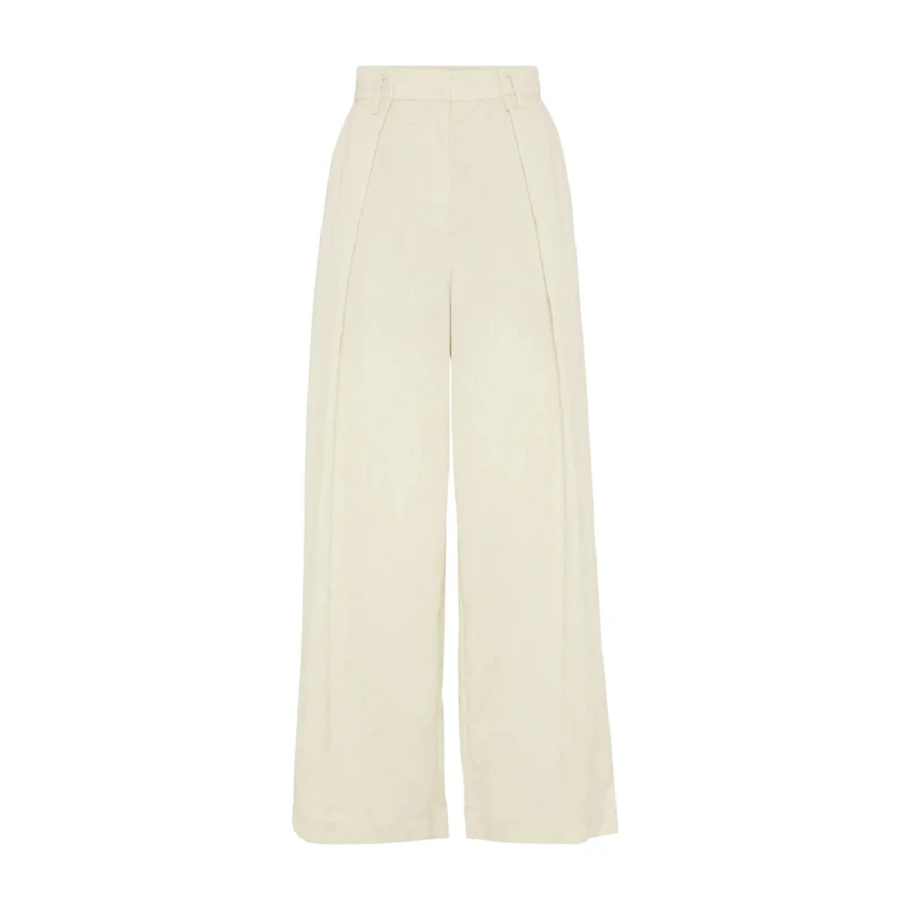 BRUNELLO CUCINELLI Luxe Damesbroek Beige Dames