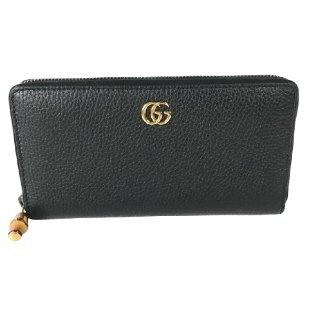 Gucci Vintage Pre-owned Leather wallets Blue Dames